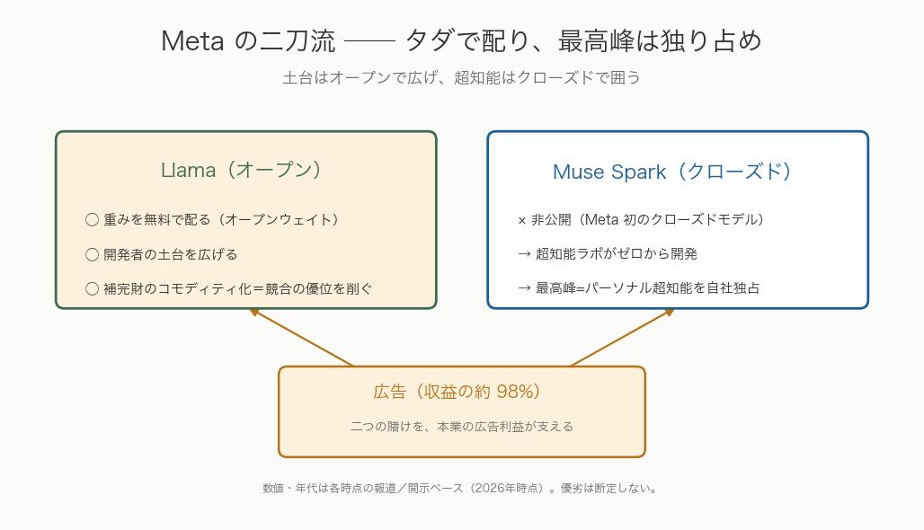 Metaの二刀流