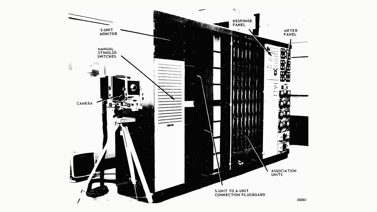 Mark I Perceptron 取扱説明書 Figure 2: 1960年の技術図面