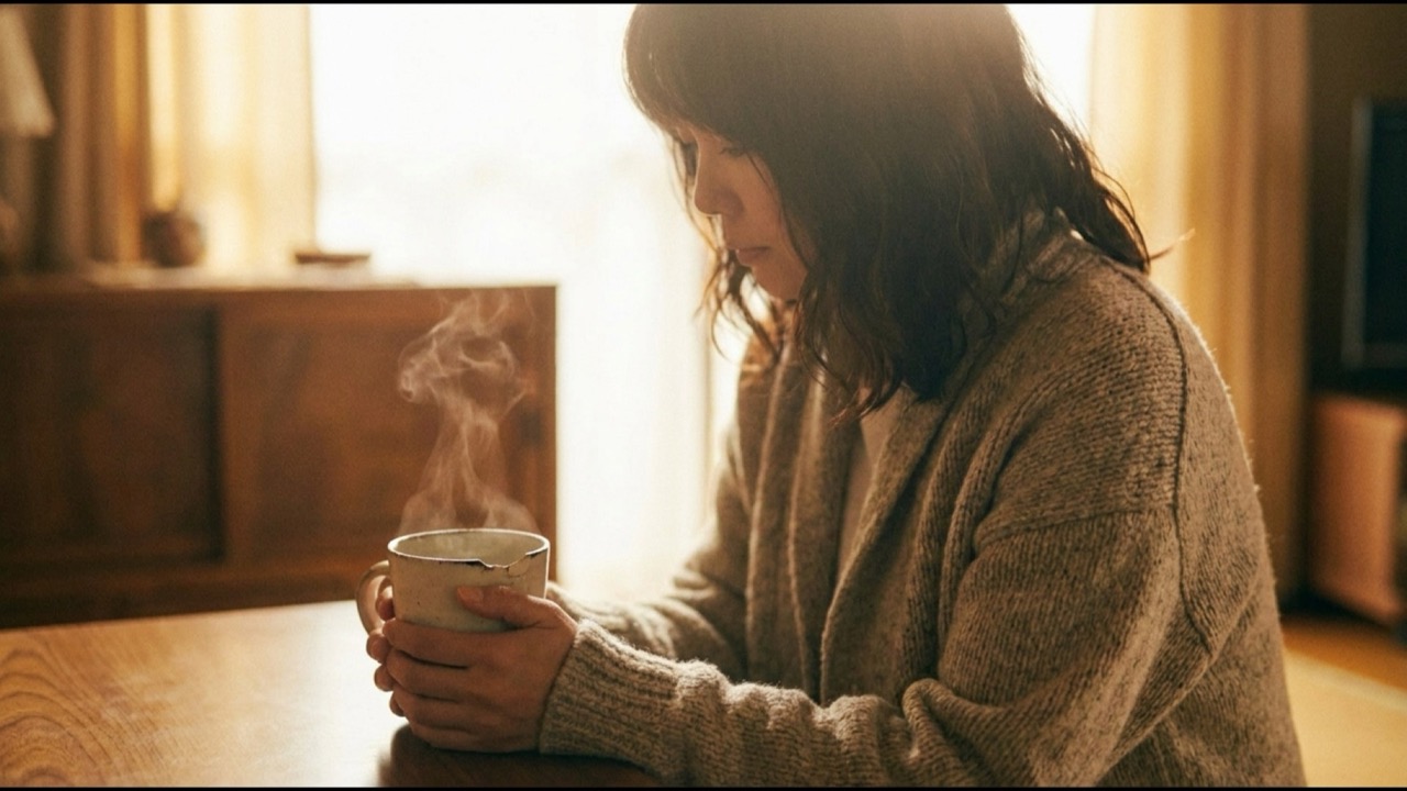 縁のかけたマグを両手で包み、湯気が細るのを待つ妻の回想