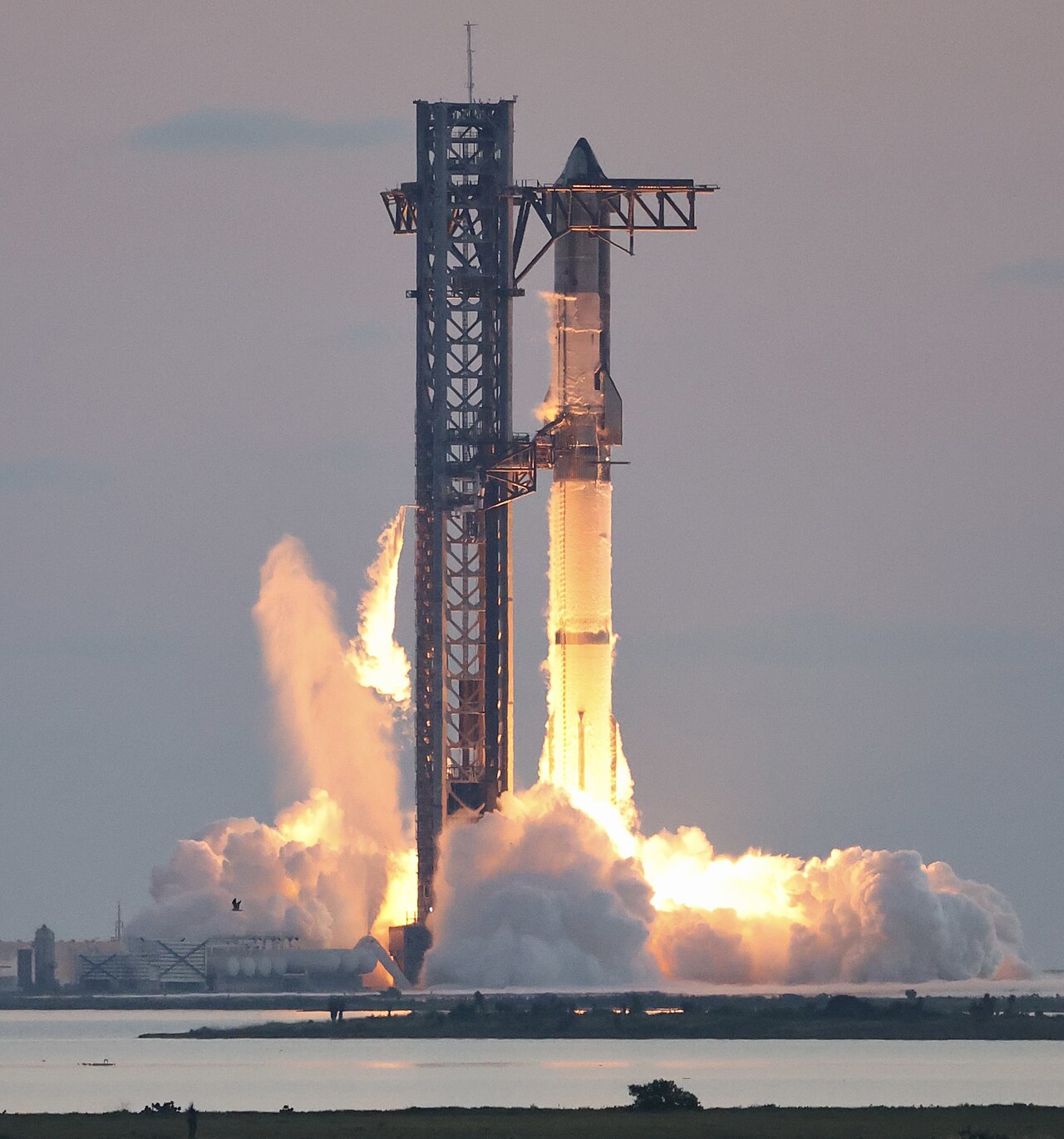 SpaceXのスターシップ打ち上げ